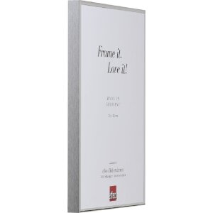 Effect Quadro Aluminium-Bilderrahmen 60x60cm silber hochglanz Museumsglas