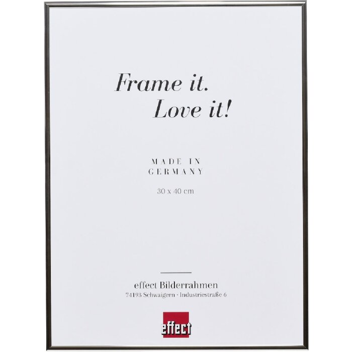Effect Aluminium fotorámik Quadro 60x80 cm strieborný lesklý múzejne sklo