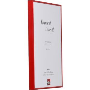 Effect Quadro Aluminium Bilderrahmen 30,5x91,5 cm rot mit Museumsglas