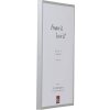 Effect Aluminium-Bilderrahmen Serie 2 Museumsglas silber 25x50 cm