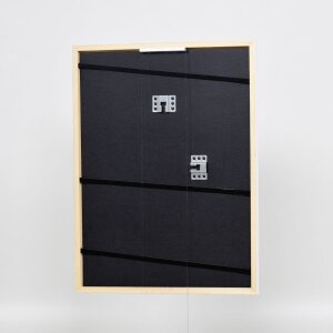 Efektný rám na obrazy z masívneho dreva profil 39 biely 13x18 cm múzejné sklo