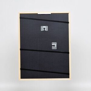 Efektný rám na obrazy z masívneho dreva profil 39 biely 13x18 cm múzejné sklo