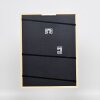Efektný rám na obrazy z masívneho dreva profil 39 biely 13x18 cm múzejné sklo