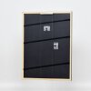 Efektný rám na obrazy z masívneho dreva profil 39 čierny 10,5x14,8 cm múzejné sklo