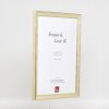 Effect Holz-Bilderrahmen Profil 41 Antiksilber 18x27 cm Museumsglas