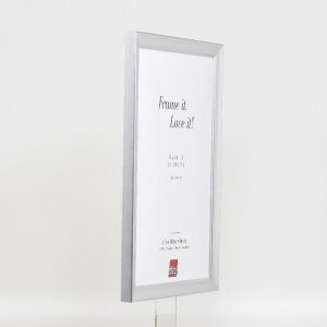 Effect Holz-Bilderrahmen Profil 41 Silber 20x25 cm Museumsglas