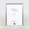 Effect Holz-Bilderrahmen Profil 41 Silber 20x25 cm Museumsglas