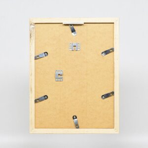 Effect Holz-Bilderrahmen Profil 41 Silber 20x30 cm Museumsglas