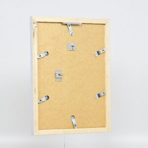 Effect Holz-Bilderrahmen Profil 41 Silber 21x29,7 cm Museumsglas