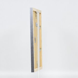 Effect Holz-Bilderrahmen Profil 41 Silber 21x29,7 cm Museumsglas