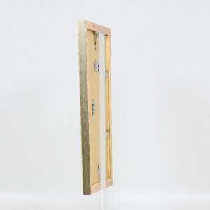 Effect Holz-Bilderrahmen Profil 41 Antiksilber 25x50 cm Museumsglas