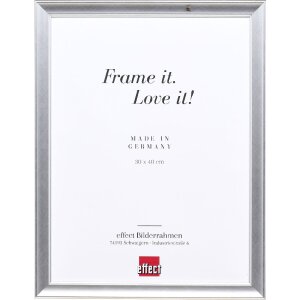 Effect Holz-Bilderrahmen Profil 41 Silber 27x48 cm...