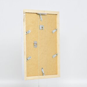 Effect Holz-Bilderrahmen Profil 41 Silber 29,7x42 cm Museumsglas