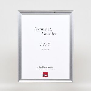Effect Holz-Bilderrahmen Profil 41 Silber 29,7x42 cm Museumsglas