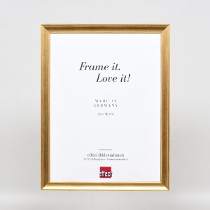 Effect Holz-Bilderrahmen Profil 41 Antikgold 35x100 cm Museumsglas