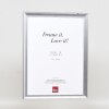 Effect Holzbilderrahmen Profil 41 Silber 45x60 cm Museumsglas