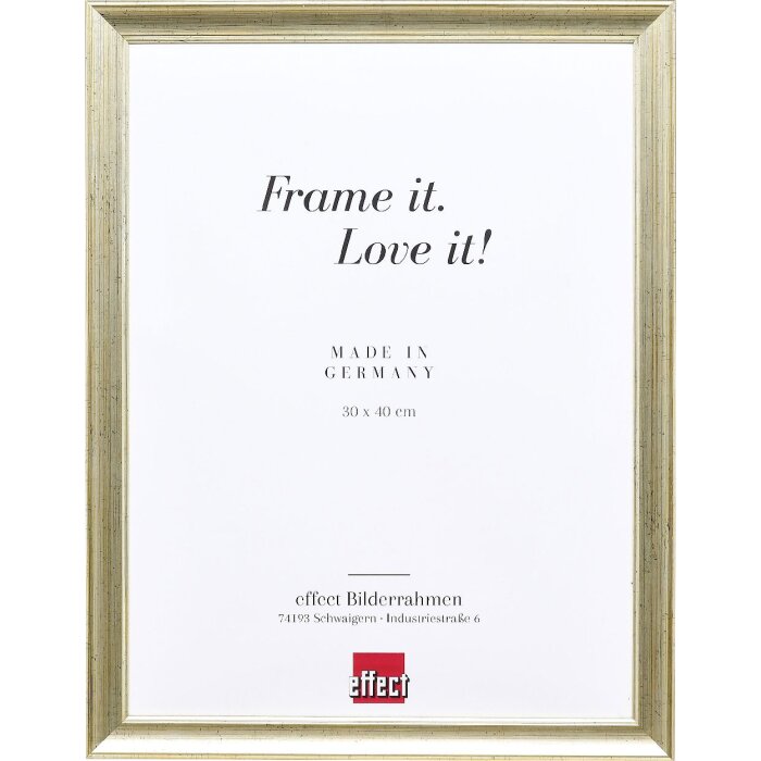 Effect Holz-Bilderrahmen Profil 41 Antiksilber 45x80 cm Museumsglas