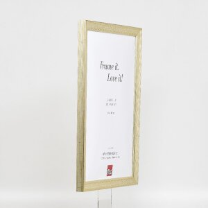 Effect Holz-Bilderrahmen Profil 41 Antiksilber 45x80 cm Museumsglas