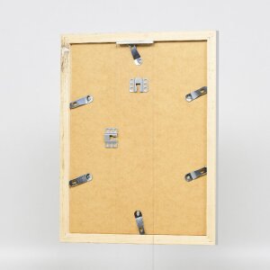 Effect Holz-Bilderrahmen Profil 41 Silber 50x100 cm Museumsglas