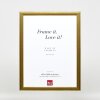 Effect Holz-Bilderrahmen Profil 43 gold 25x35 cm Museumsglas