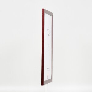 Effect Holzbilderrahmen Profil 43 rot 25x80 cm Museumsglas
