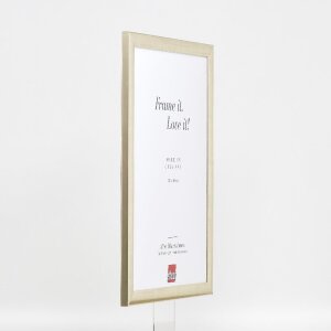 Effect Holzbilderrahmen Profil 43 silber 27x48 cm Museumsglas