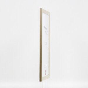 Effect Holzbilderrahmen Profil 43 silber 27x48 cm Museumsglas