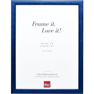 Effect Holz-Bilderrahmen Profil 43 royalblau 27x48 cm...
