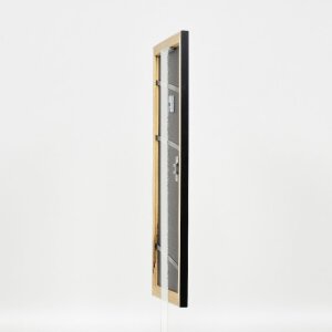 Effect Holz-Bilderrahmen Profil 43 Schwarz 28x35 cm mit Museumsglas