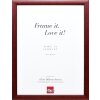 effect Holz-Bilderrahmen Profil 43 rot 28x35 cm mit Museumsglas