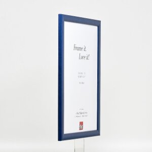Effect Holz-Bilderrahmen Profil 43 royalblau 28x35 cm Museumsglas