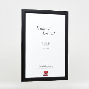 effect Holz-Bilderrahmen Profil 43 schwarz 30x45 cm mit Museumsglas