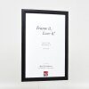 effect Holz-Bilderrahmen Profil 43 schwarz 30x45 cm mit Museumsglas