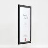 Effect Holz-Bilderrahmen Profil 43 schwarz hochglanz 40x40 cm Museumsglas