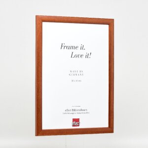 Effect Holz-Bilderrahmen Profil 43 braun 40x40 cm Museumsglas