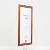 Effect Holz-Bilderrahmen Profil 43 braun 40x40 cm Museumsglas