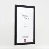 Effect Holz-Bilderrahmen Profil 43 Schwarz 40x50 cm mit Museumsglas