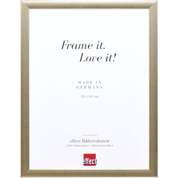 Effect Holz-Bilderrahmen Profil 43 silber 42x59,4 cm Museumsglas