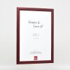 Effect Holz-Bilderrahmen Profil 43 rot 45x60 cm Museumsglas 0439-4560-07