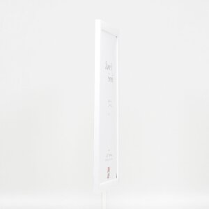 Effect Holz-Bilderrahmen Profil 43 weiß hochglanz 50x100 cm Museumsglas