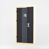 Effect Holz-Bilderrahmen Profil 43 weiß hochglanz 50x100 cm Museumsglas