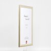 Effect Holz-Bilderrahmen Profil 43 silber 50x50 cm Museumsglas