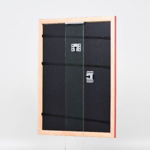 Effect Holz-Bilderrahmen Profil 43 lachs 50x50 cm mit Museumsglas