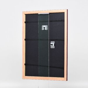Effect Holz-Bilderrahmen Profil 43 rot 50x60 cm Museumsglas