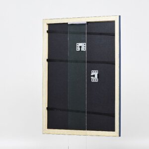 Effect Holz-Bilderrahmen Profil 43 royalblau 50x60 cm Museumsglas