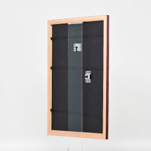 Effect Holz-Bilderrahmen Profil 43 rot 50x70 cm Museumsglas