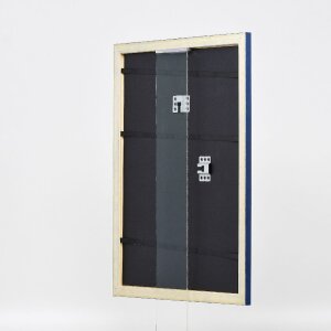 Effect Holz-Bilderrahmen Profil 43 royalblau 50x70 cm Museumsglas