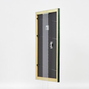 Effect Holzbilderrahmen Profil 43 tannengrün 60x60 cm Museumsglas 0439-6060-14