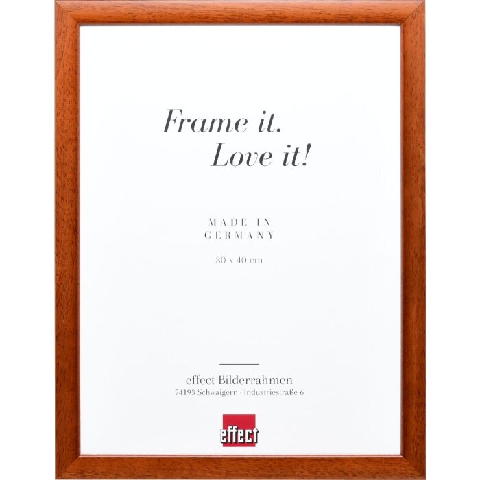 Effect Holz-Bilderrahmen Profil 43 braun 60x80 cm Museumsglas