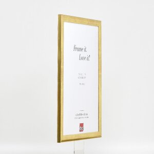Effect Holz-Bilderrahmen Profil 43 gold 60x90 cm Museumsglas